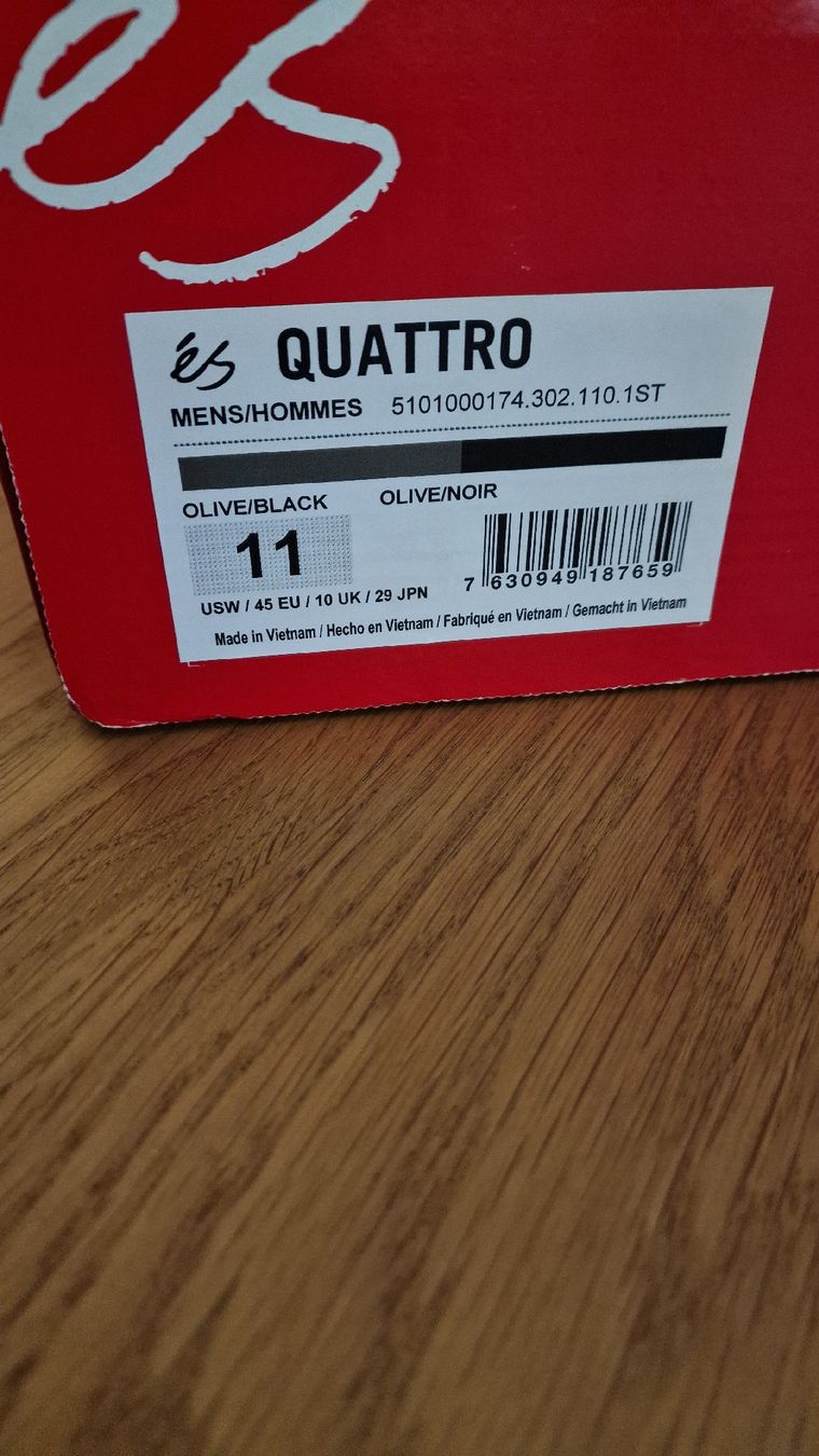 Scarpe da uomo: éS Quattro Skate Schuhe Grösse 45 – Nuovo (secondo la descrizione) da Urtenen-Schönbühl venduto da Saints67 1