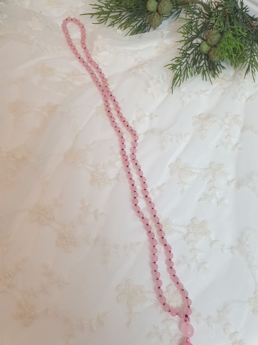 Catenine: Mala Halskette Rosa mit Quaste Länge 45 cm – Nuovo e nell'imballaggio originale da Gossau ZH venduto da LeoniesDeko 2
