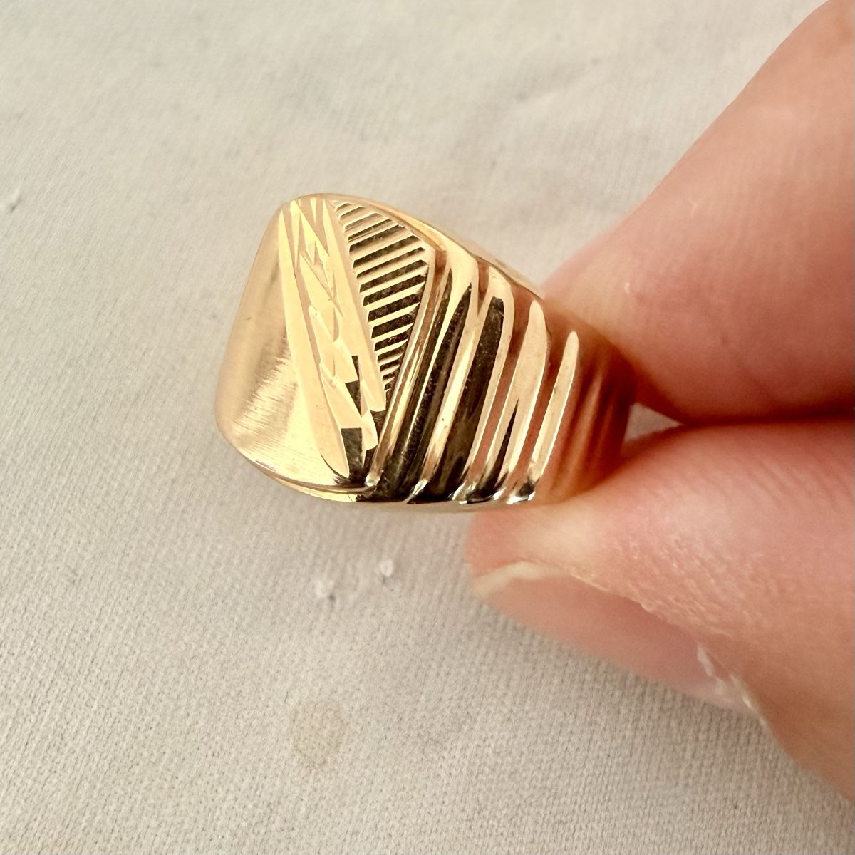Bagues: Chevalière en or 18K – D'occasion à Marly par Nor_al3 3