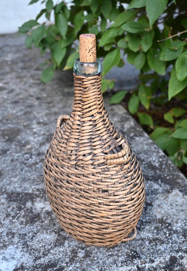 Bottiglie: antike Korbflasche Höhe ca. 29cm – Usato da Pfaffhausen venduto da mono_rec 1