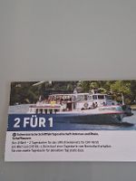 2 für 1: Schifffahrt Untersee/Rhein, gültig bis 31.8.26