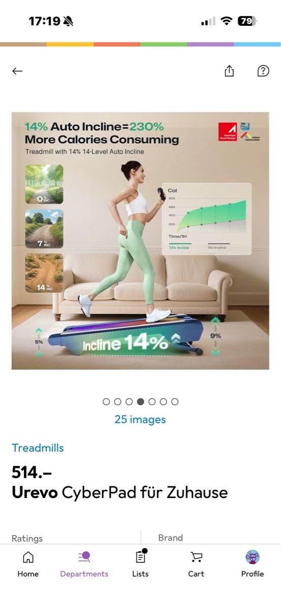 Hometrainer: Laufband inkl. Isomatte – Nuovo (secondo la descrizione) da Bern venduto da lgo_5bkn 3