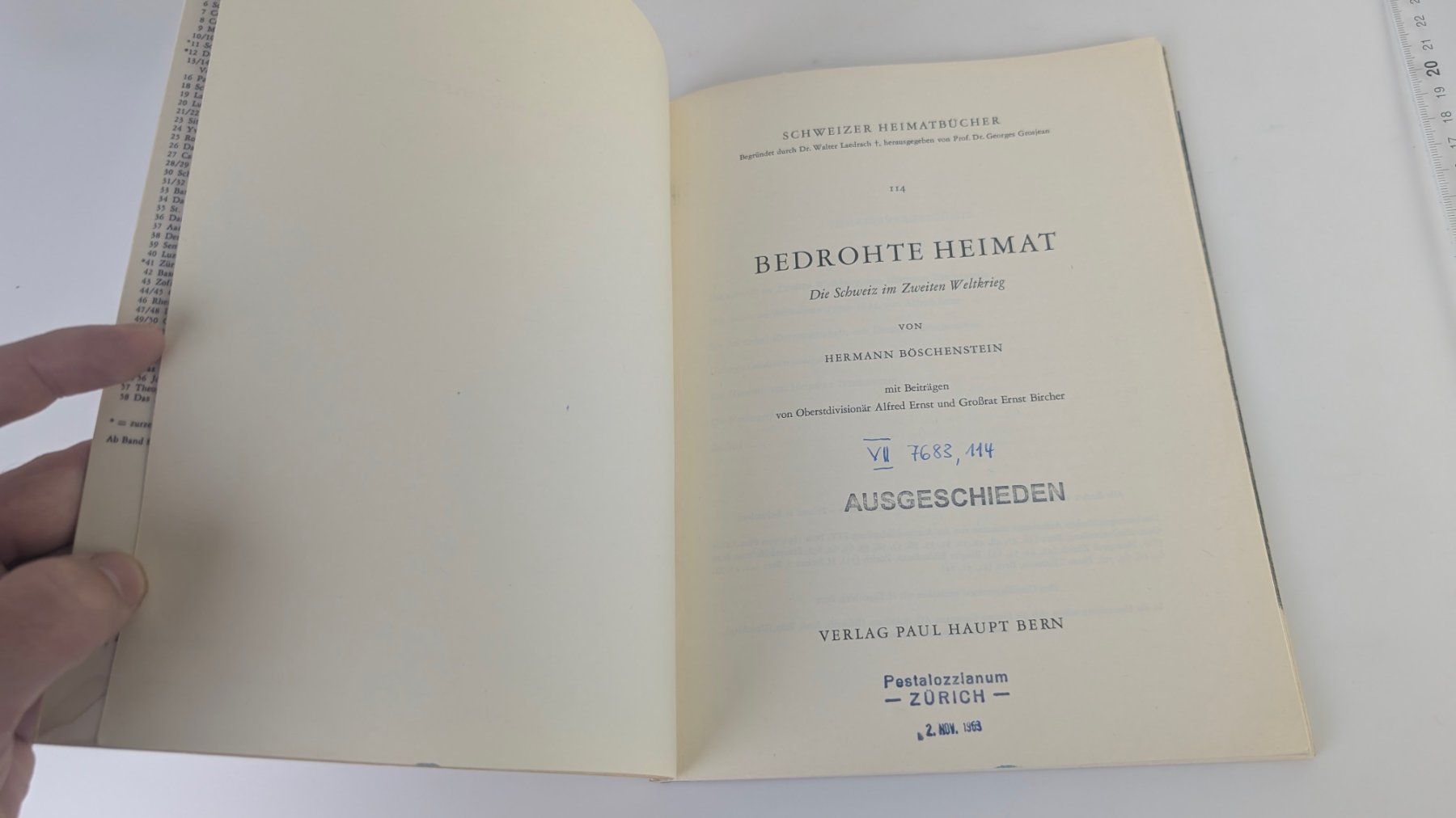 Libri: Schweizer Heimatbücher: Bedrohte Heimat 1963 – Usato da Zürich venduto da axolottchen 3