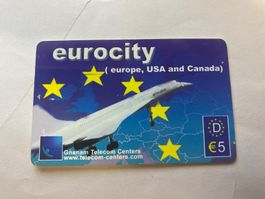 Carte Téléphonique Eurocity - Collection  Rare!
