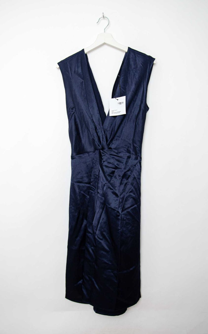 Kleider: Sid Neigum Twist Front Hammered Satin Dress - Gr. S – Neu und originalverpackt aus Illnau von Monkky 3