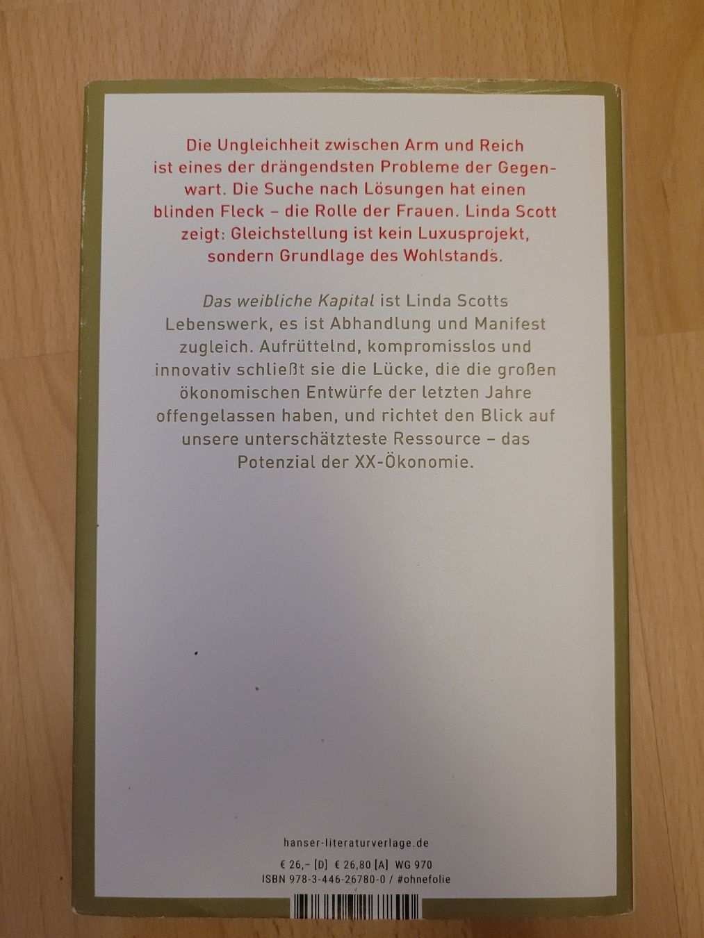 Libri: das weibliche Kapital – Usato da Perlen venduto da Safari_23 1