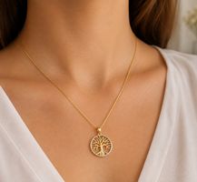 Anhänger aus 585 Gold 14 Karat 1,7 cm kette silber