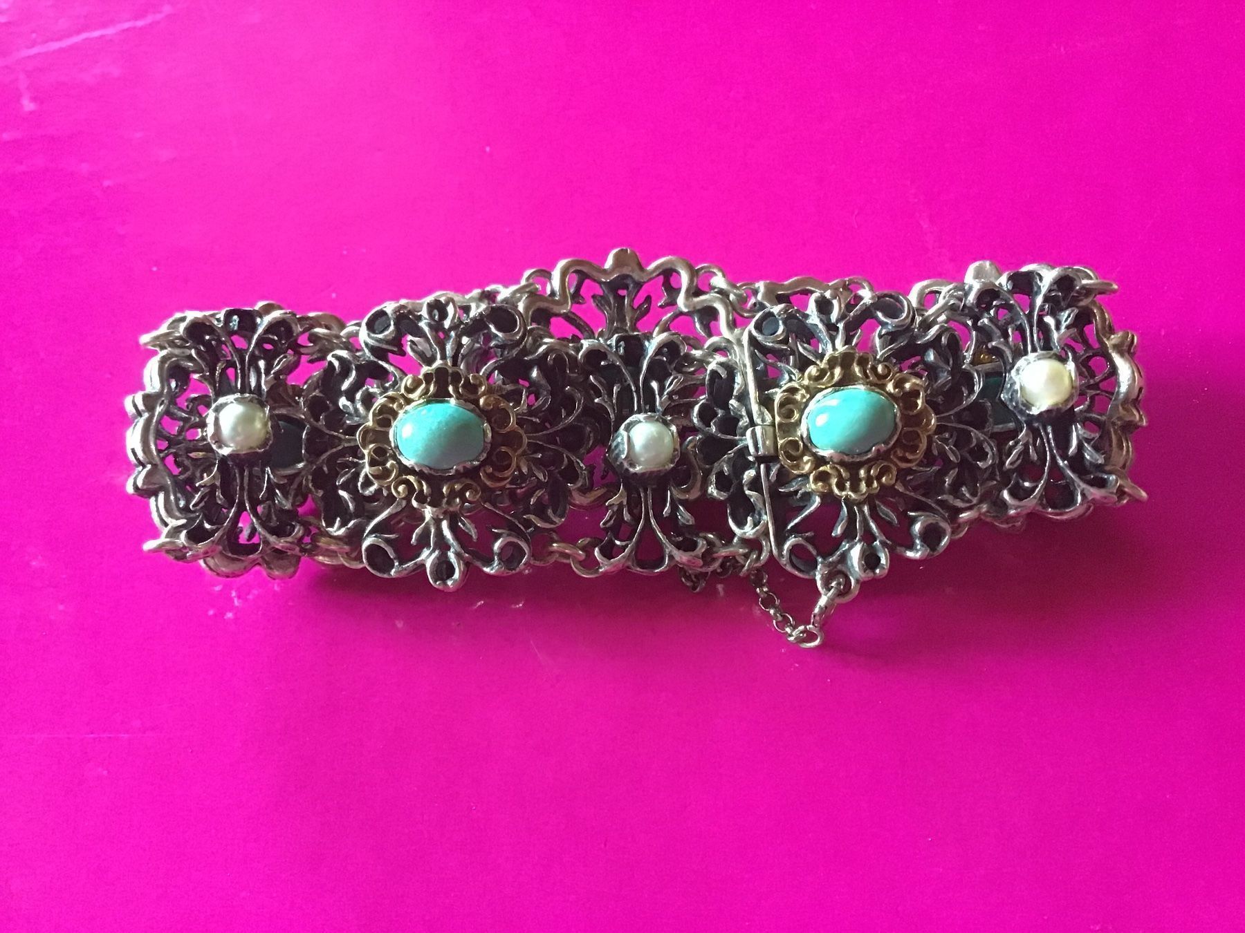 Bracciali & Braccialetti: Altes prunkvolles Silber Armband – Usato da St. Gallen venduto da Goldlilly