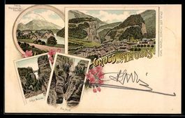 Litho Thusis, Schloss Rhazüns, Schyn Br
