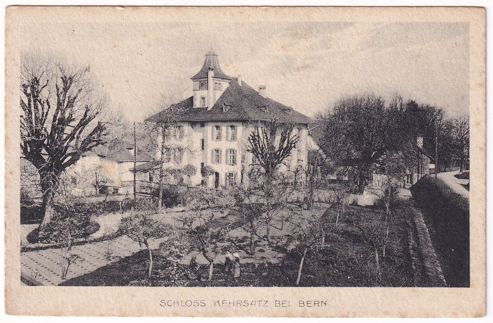Cartoline postali: Schloss Kehrsatz bei Bern.  1917 – Usato da Cormoret venduto da Pascalll2001