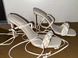 WEISSE GUESS HIGH-HEEL-SANDALEN