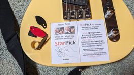 Plektrum Picks handgemacht für Gitarre Guitar Set 5-teilig