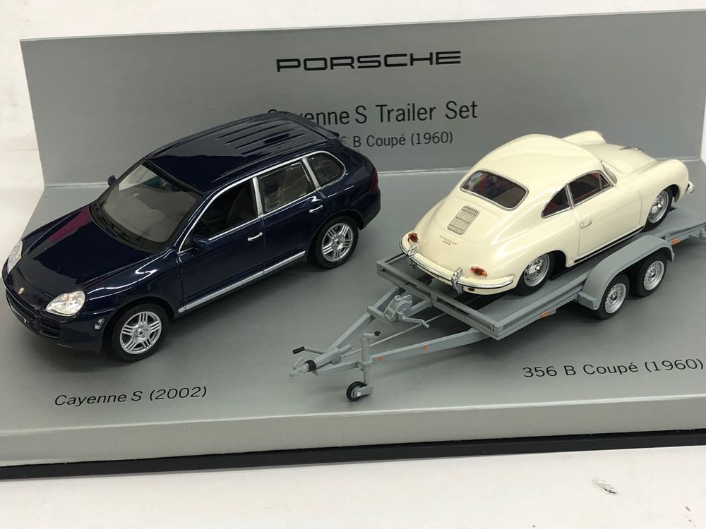 Porsche Cayenne 356 Trailer Set Minichamps 1:43 (Neu (gemäss