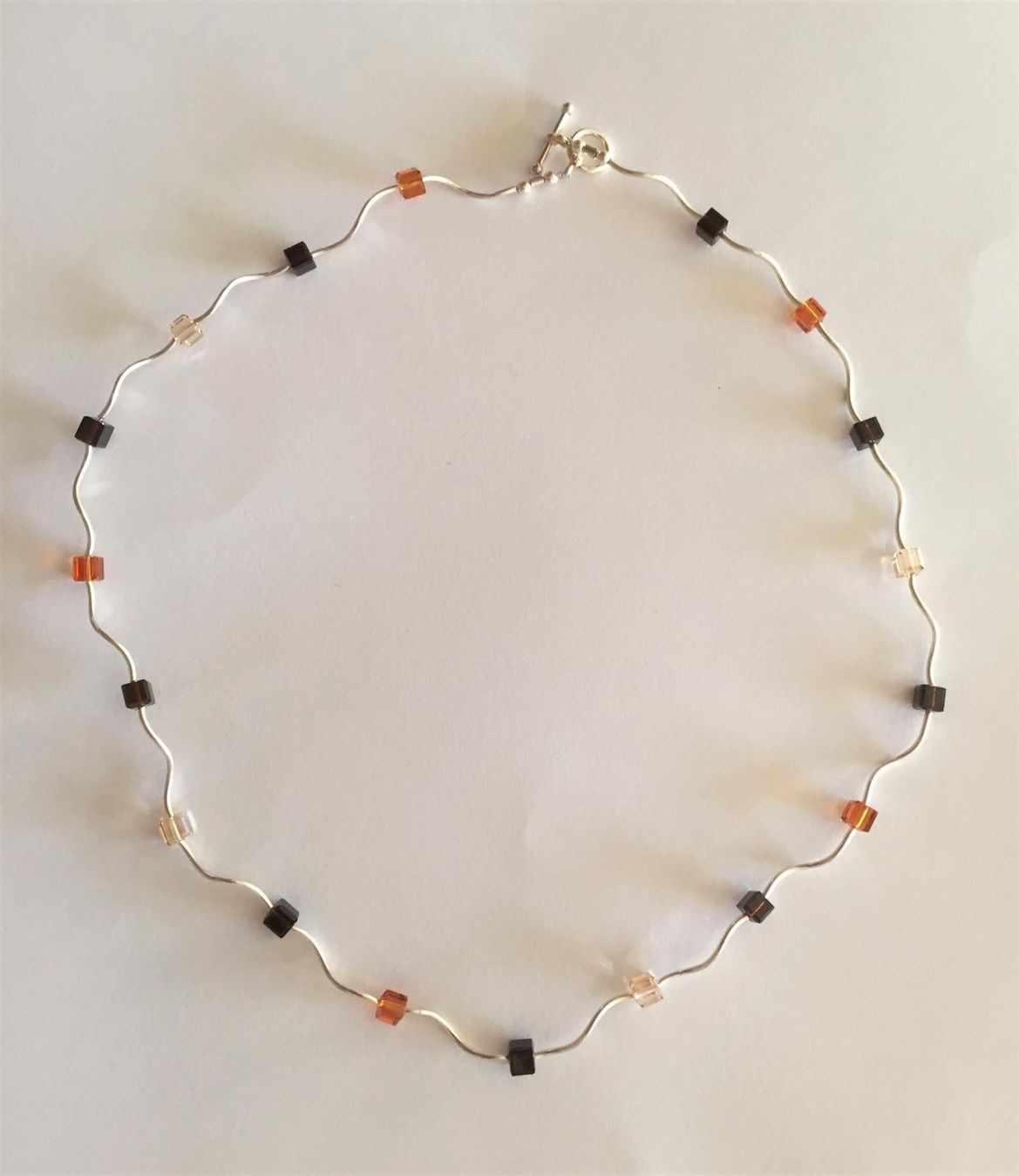 Catenine: Collier Argent 925 & Swarovski - brun / Silber – Nuovo e nell'imballaggio originale da Goumoens-la-Ville venduto da brandonv