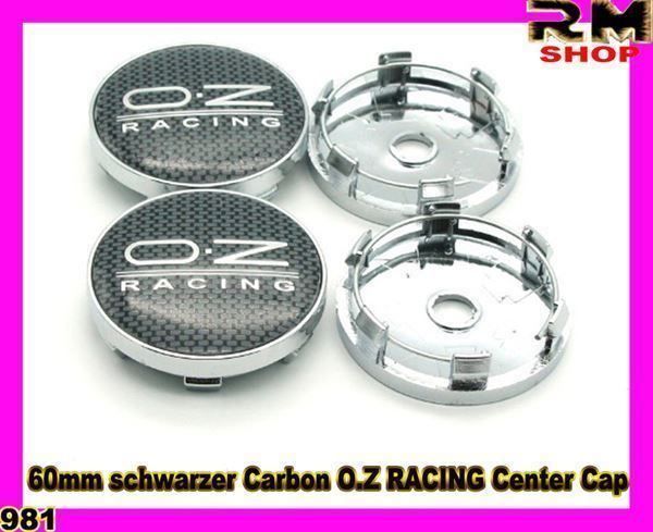 Tutti pezzi di ricambio auto: O.Z  60mm schwarz  CarbonRadmitte Caps – Nuovo e nell'imballaggio originale da Unterägeri venduto da RmOnline