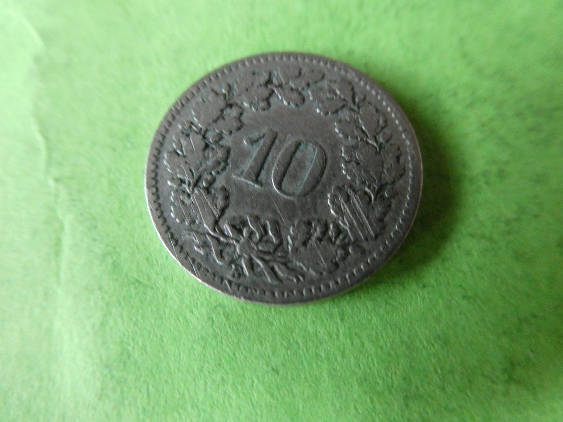 Tutti le monete: Schweiz 1897, 10 Rappen – Usato da Hinterforst venduto da Rohusri 1
