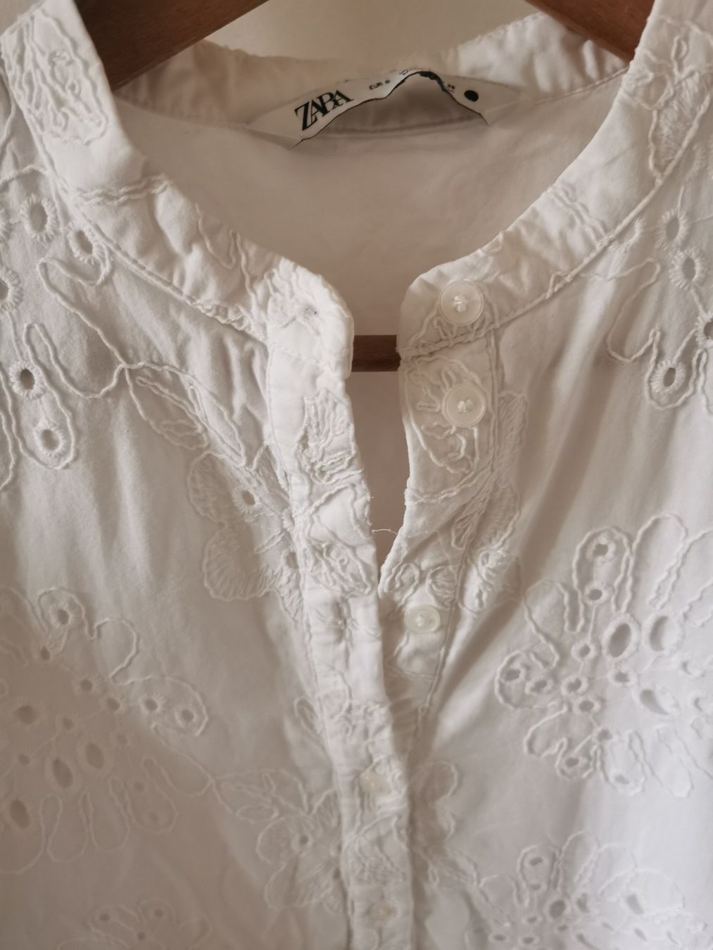 Zara Kleider: Maxikleid Baumwolle Lochstickerei S – Gebraucht aus Magden von 7Sibylle 2