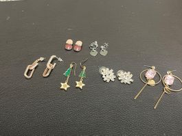 Ohrringe Set 6 Paar Modeschmuck verschiedene Ausführungen