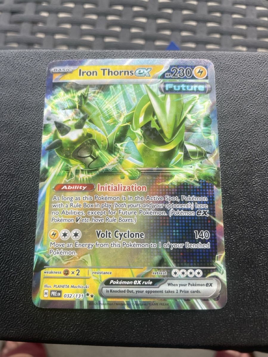 Pokémon Carte collezionabili: Pokemon Iron Thorns ex Prismatic Evolutions  032/131 EN – Nuovo (secondo la descrizione) da Bellach venduto da Pokemam