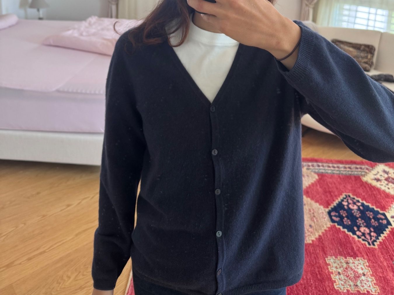 Pulls & Sweat-shirts: 100% Kaschmirpullover (Cardigan) Dunkelblau – D'occasion à Kilchberg ZH par sahoss 1