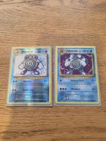 Pokémon Karten Poliwhirl und Poliwrath Holo Set 2 Stück