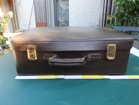 Vintage Koffer Leder braun