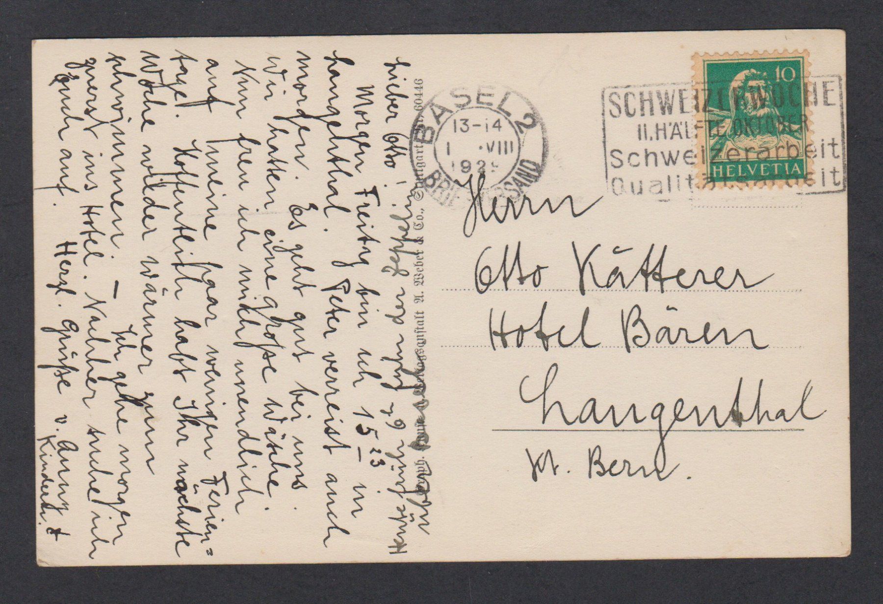 Cartoline postali: Graf Zeppelin   :   alte Ansichtskarte 1929 – Usato da Vitznau venduto da Ropaku 1