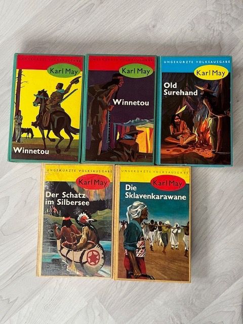 Livres: 5 antike Karl May Bücher, Herder Buchgemeinde – D'occasion à Löhningen par Sojoso