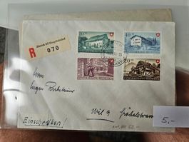 Brief mit PP Satz 1949 (Kat 60.--) für nur 5.--