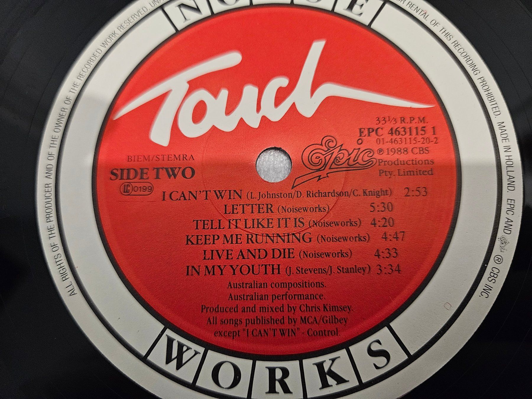 Dischi in vinile: Noiseworks – Touch ( LP, Rock ) – Usato da Uster venduto da Vinyl-Leidenschaft 7