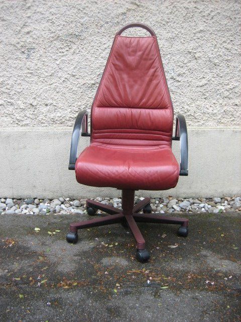 Giroflex Sedie: Bürostuhl / Drehstuhl Giroflex rot – Usato da Winterthur venduto da pf02 1