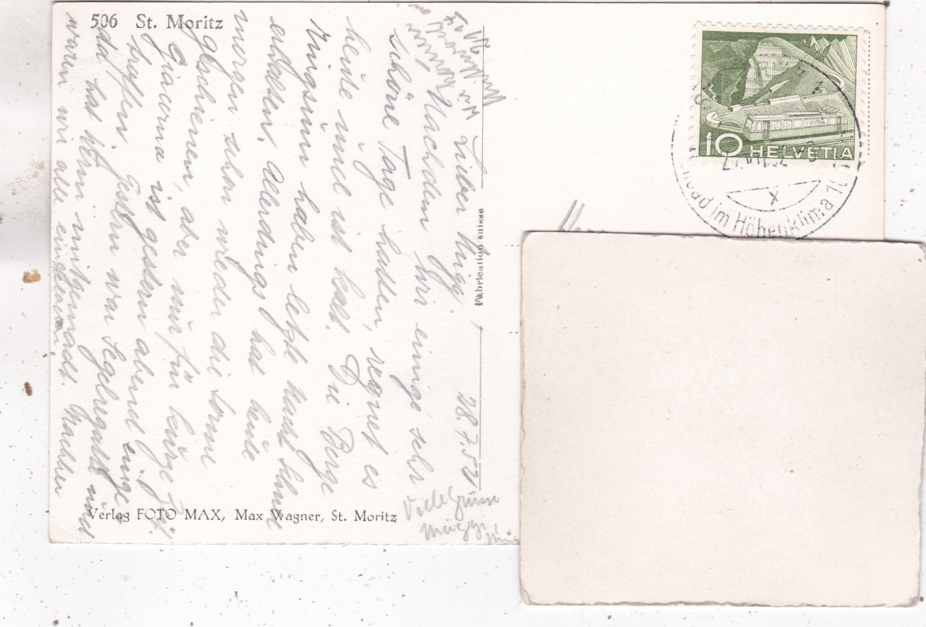 Cartoline postali: St. Moritz 1952 – Usato da Herisau venduto da Lisegrat2008 1