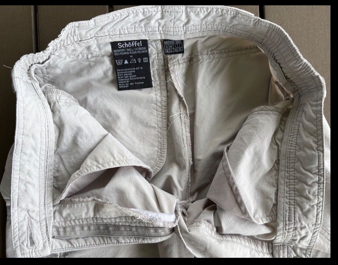 Schoeffel Pantaloni: Schöffel Pants Challenge, Gr. 38, beige – Difettoso da Baar venduto da leszek_wo 2