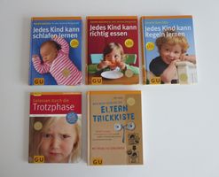 5 Sück Bücher GU "Eltern-Ratgeber" , in gutem Zustand !