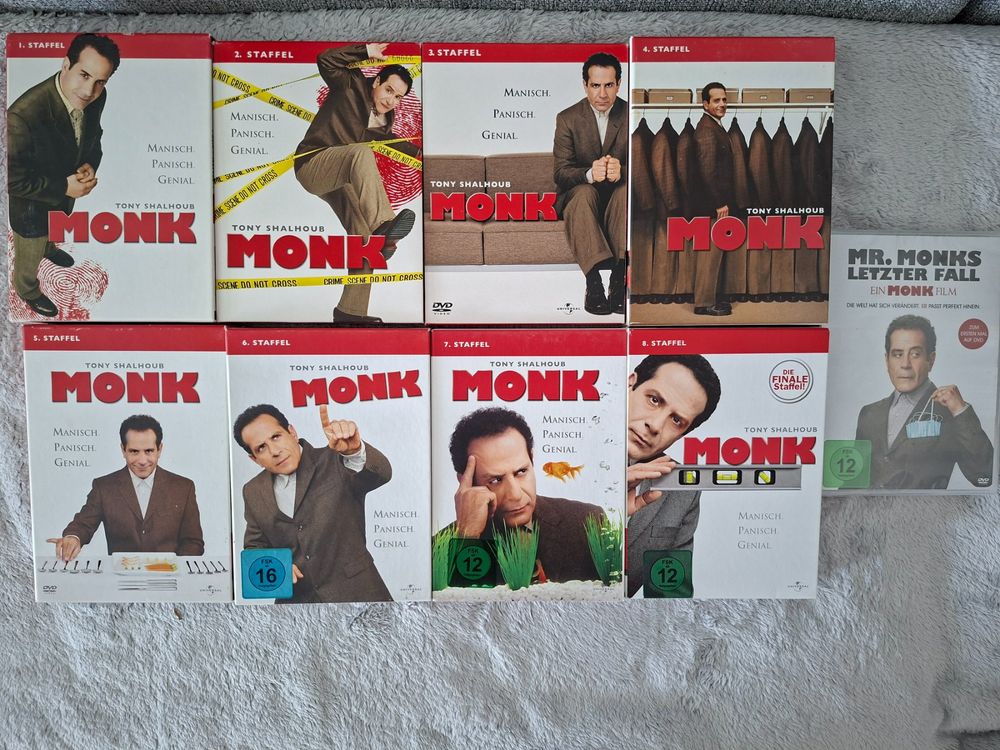 MONK STAFFEL 1 - 8 + MONKS LETZTER FALL (Gebraucht) in Aesch BL für CHF ...