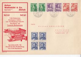 73-76 Satzbrief Pro Juventute von 1935, Kat. ca. 120.00