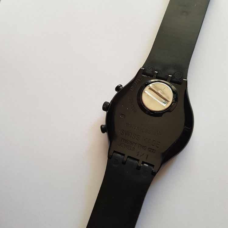 Swatch Chrono - Black Diver - SCB110 - Rarität! (Neu (gemäss ...