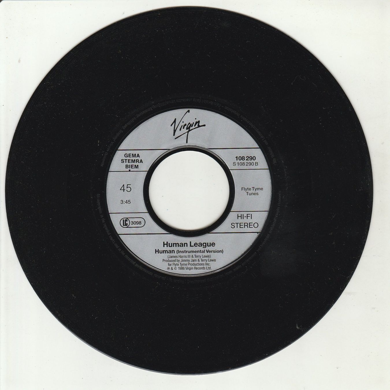 Dischi in vinile: The Human League - Human 7" Vinyl 1986 – Usato da Tübach venduto da JamesStone 3