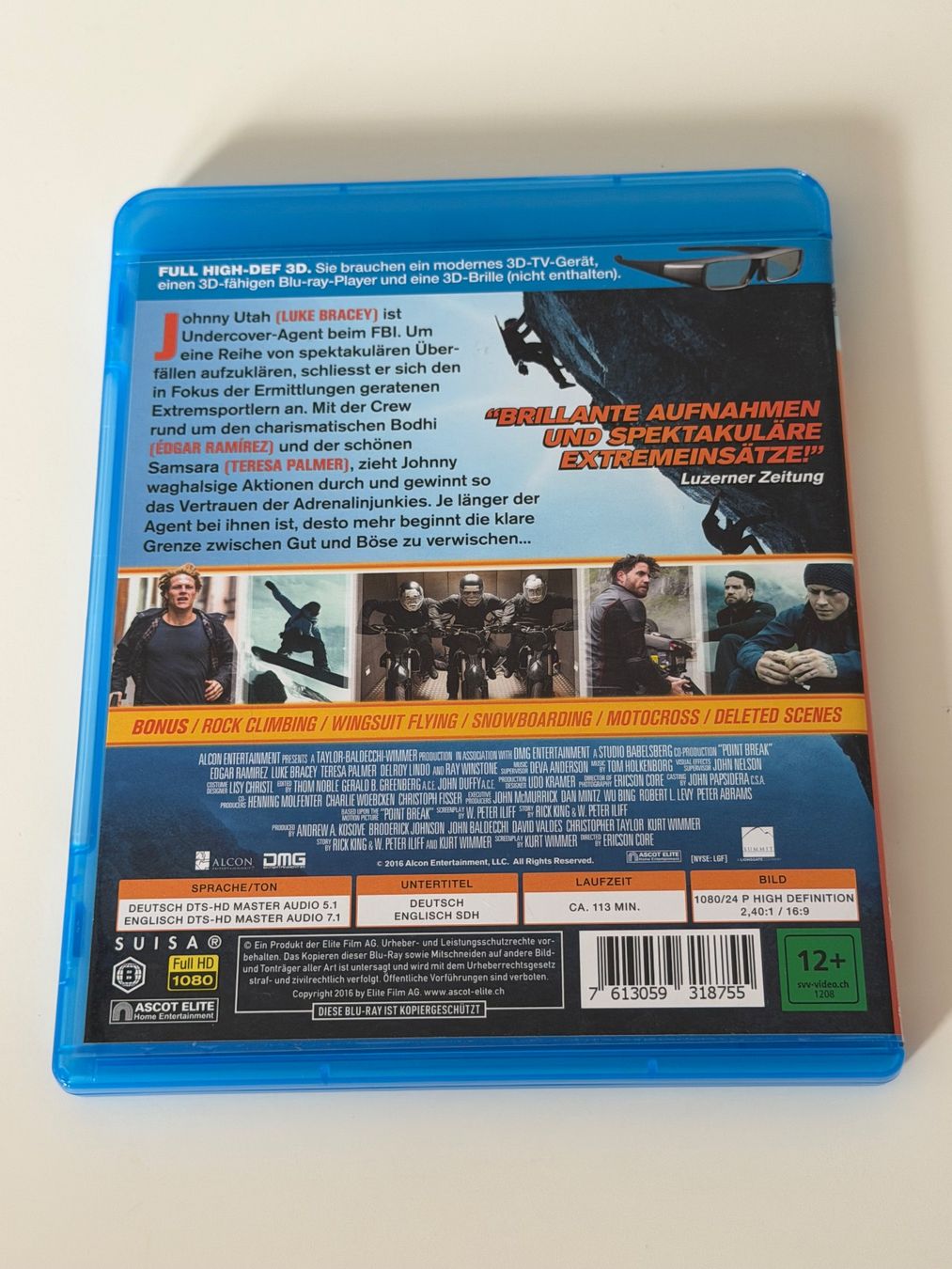 Tutti i DVDs: Point Break - Blu-ray 3D+2D, Top Zustand – Nuovo (secondo la descrizione) da Altstätten SG venduto da sheamus 1