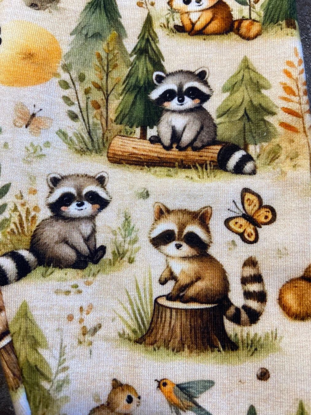Strümpfe & Strumpfhosen: Kinder-Leggins, Waschbär, Gr. 74, NEU – Neu (gemäss Beschreibung) aus Grosshöchstetten von Maschenshop 1