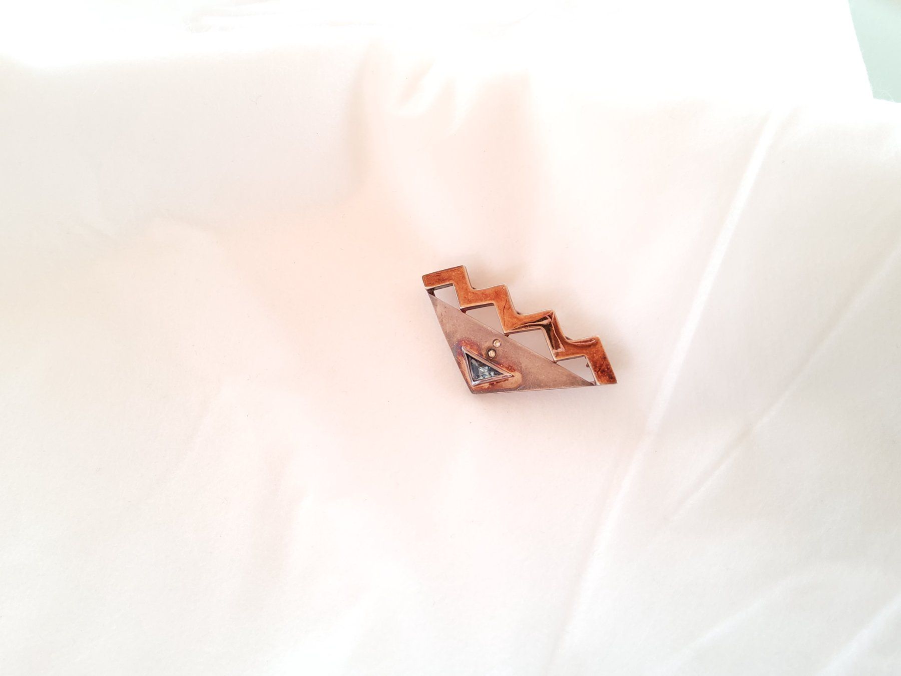 Spille & Fermagli: Broche en argent 925 avec pierre  – Usato da Malleray venduto da Broc-Mo 5