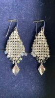 Swarovski Ohrhänger silberfarben mit Steinen