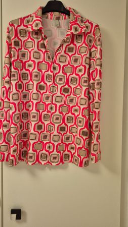 Camicia vintage fantasia geometrica, taglia S, perfette