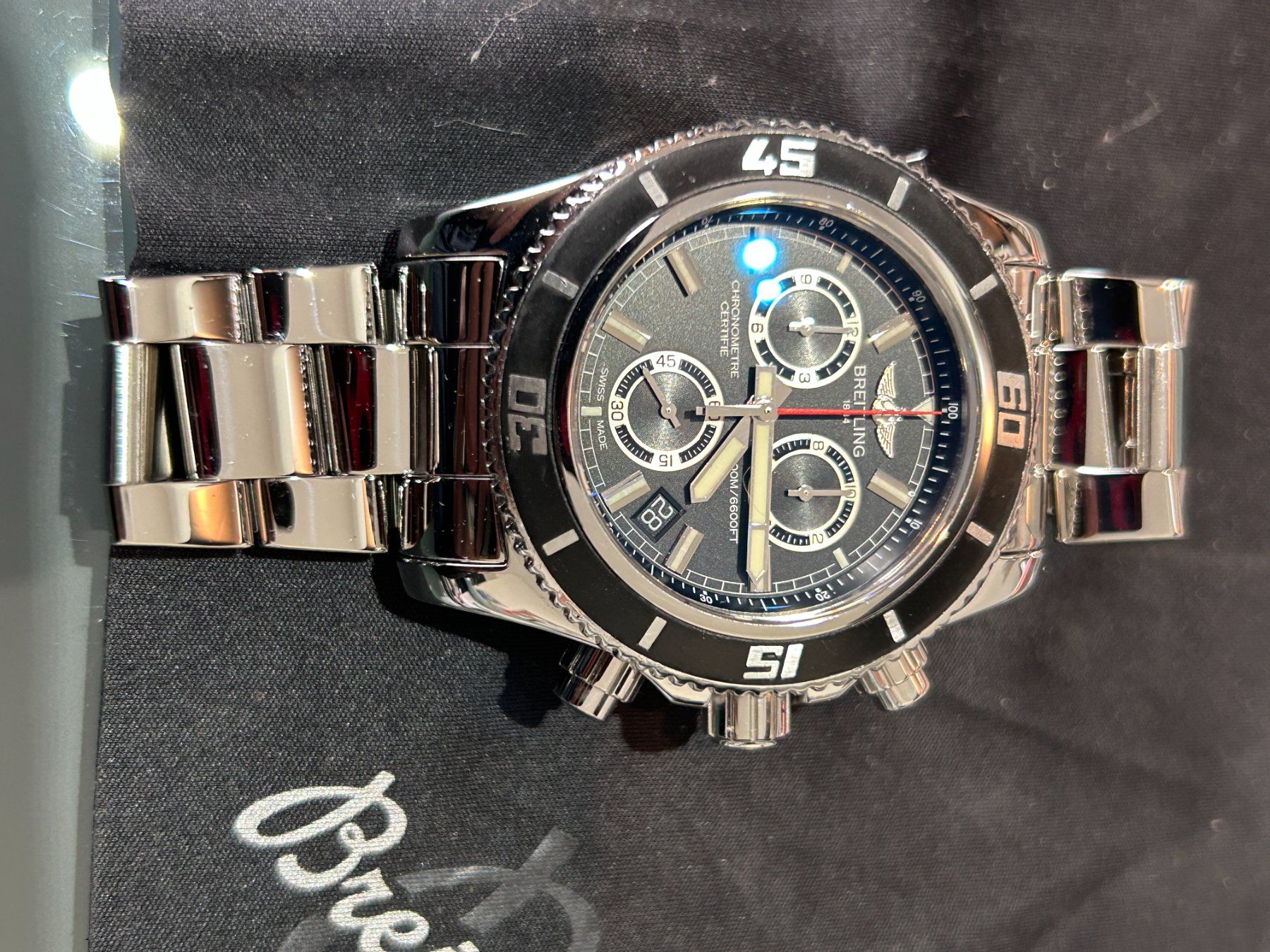 Breitling Orologi: Breitling Superocean Chronograph M2000 - Top Zustand - – Usato da Schwerzenbach venduto da bub_hk6z 4