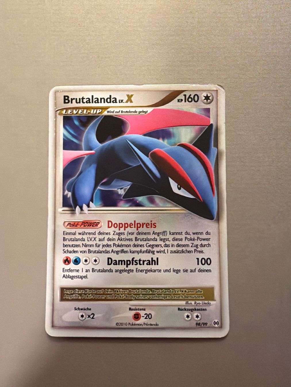 Pokémon Sammelbilder & Trading cards: Brutalanda LV.X - Arceus – Gebraucht aus Kehrsatz von Riyouu