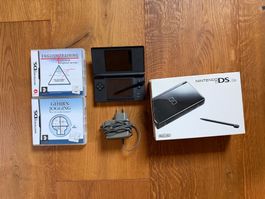 Nintendo DS Lite Konsole Schwarz mit Spielen