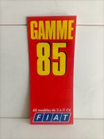 Brochure Fiat 1985 gamme (France)