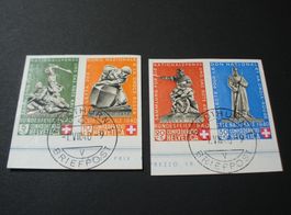 2 Ausschnitte aus Block Patria1940, o Rückdatiert, signiert