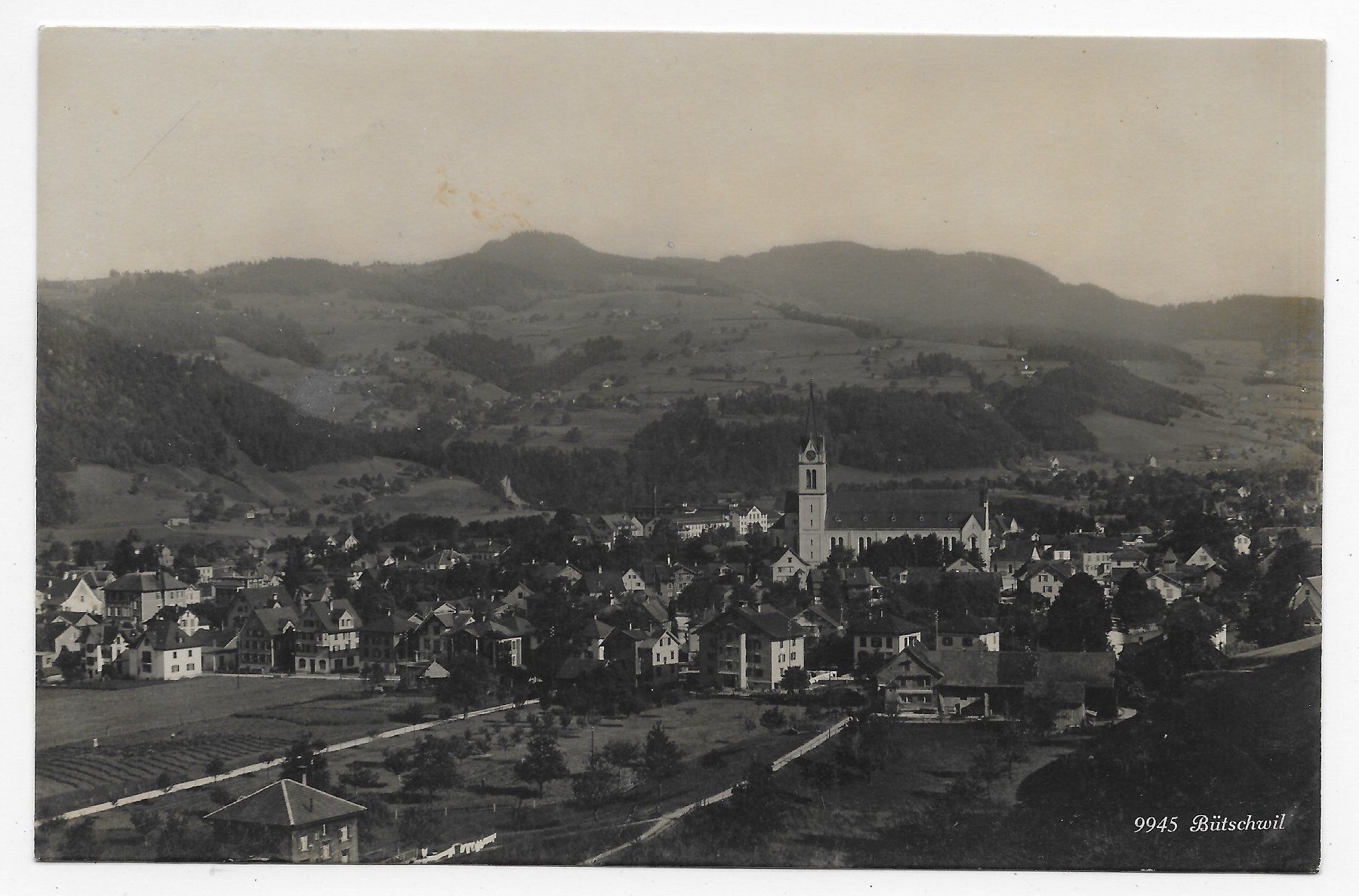 Cartoline postali: Ansicht von Bütschwil – Usato da Hefenhofen venduto da Richsalz