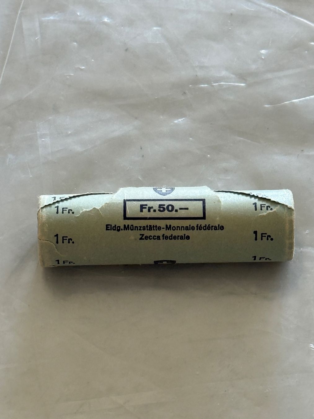Tutti le monete: 1 Franken 1965  Original Rolle  Stempelglanz – Nuovo e nell'imballaggio originale da Wallisellen venduto da SWISS_SILVER1 1
